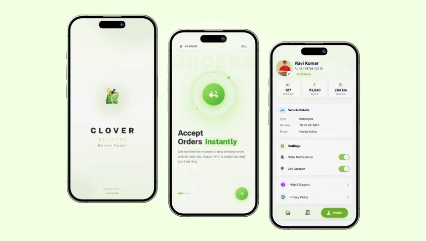 App & web design example