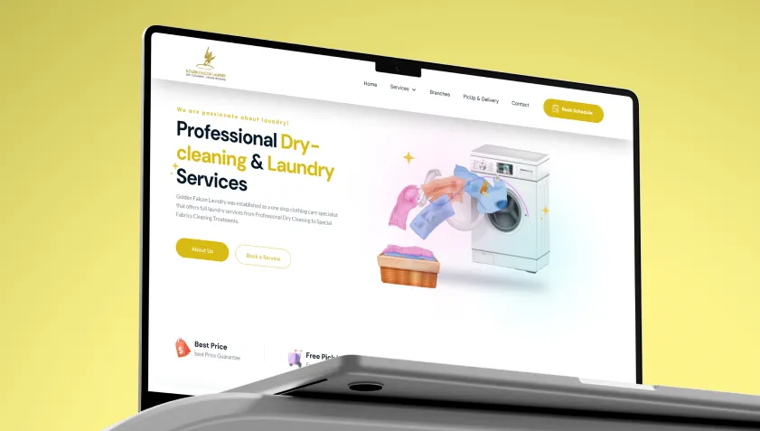 Golden Falcon Laundry website