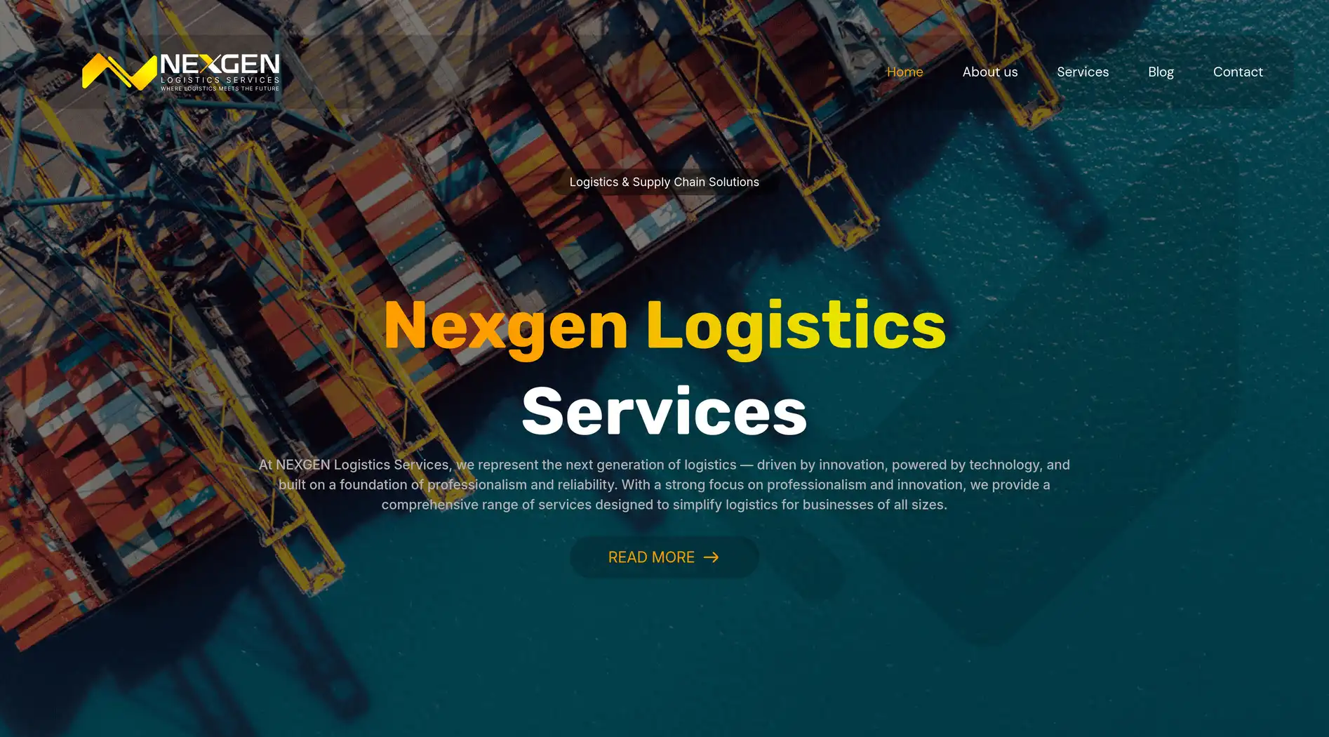 Nexgen Logistics Services website designed & developed by Websynth Technologies LLP (Calicut, Kerala, India)